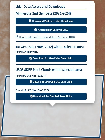 Download popup